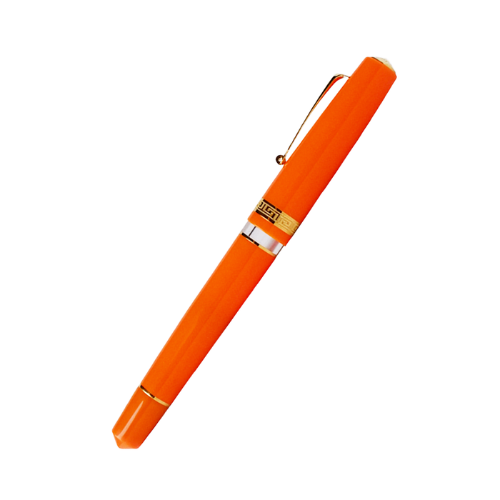 Armando Simoni Club ASC Bologna Portofino Bespoke 2024 in vibrant orange with gold accents, featuring luxurious leather details.