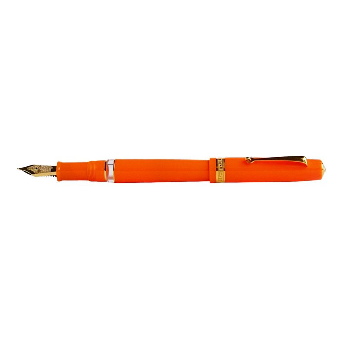 Armando Simoni Club ASC Bologna Portofino Bespoke 2024 luxury handbag in vibrant orange with gold accents.