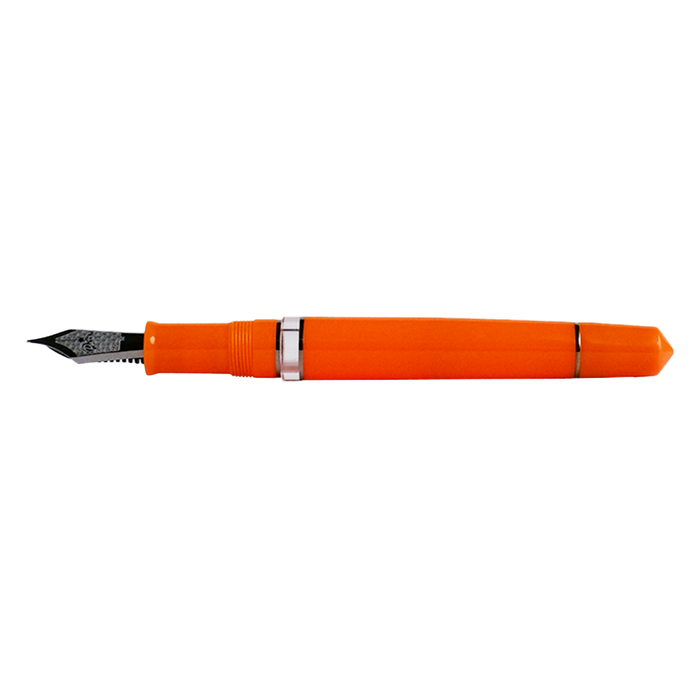 Armando Simoni Club ASC Bologna Portofino Bespoke 2024 in orange and grey leather with rhodium accents, showcasing detailed craftsmanship.