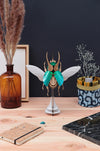 Large Paper Atlas Beetle craft by Assembli, showcasing detailed paper model with vibrant colors and intricate design.