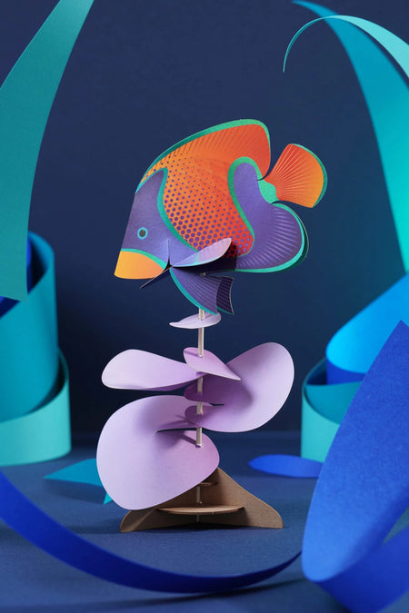 Assembli Paper Majestic Angelfish craft kit with colorful, detailed paper angelfish design for creative arts and crafts projects.
