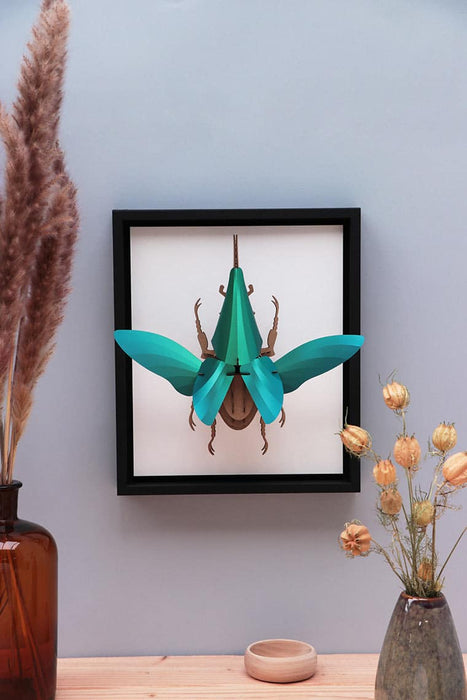 Black wood craft frame by Assembli with smooth finish, ideal for displaying arts and crafts projects.