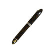 Armando Simoni Club Triangolo green fountain pen with Saft celluloid and rhodium accents, featuring a sleek design and textured grip.