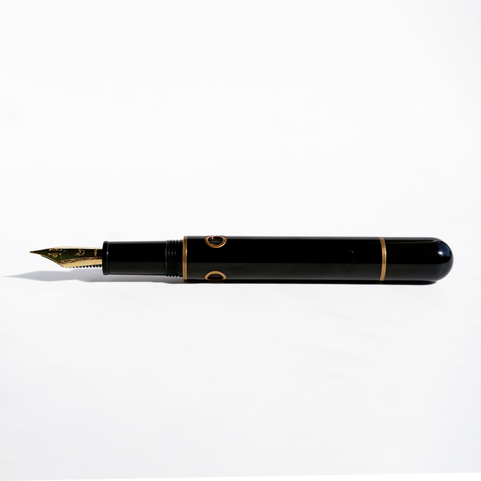 Nahvalur Nautilus bronze fountain pen with intricate design, showcasing a sleek body and detailed nib visible in the image.