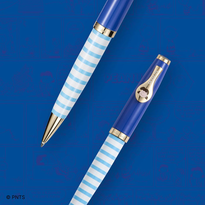 Esterbrook x Peanuts ballpoint pens featuring Snoopy and Charlie Brown characters on sleek writing instruments.