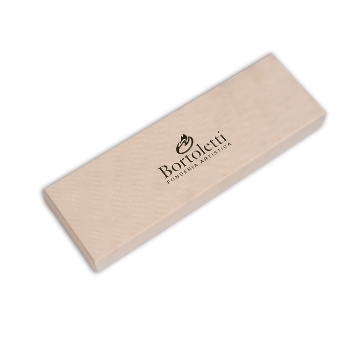 Bortoletti wood and bronze calligraphy dip pen set with nibs and ink, ideal for elegant writing and artistic calligraphy.