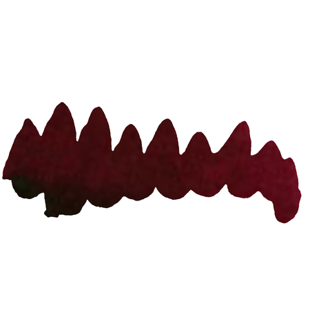 Papier Plume burgundy fountain pen ink bottle with a glass container and ink label, suitable for fountain pen writing.