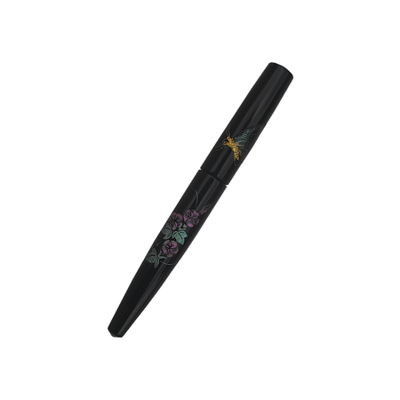Cathay fountain pen with butterfly chinkin design, featuring intricate detailing on a sleek writing instrument.