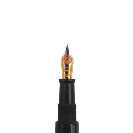 Cathay fountain pen with butterfly chinkin design featuring intricate bee motif on smooth pen barrel.
