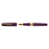 Esterbrook Model J purple fountain pen with open nib, part of the Blackberry collection, showcasing elegant design and craftsmanship.