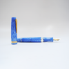 Gioia Metis 2.0 blue sky fountain pen with sleek design and metallic finish, displayed on a white background.