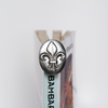 Le Potier D'Etain Fishhook Bookmark featuring a detailed Fleur de Lis design, made of metal for durable page marking.