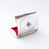 Le Potier D'etain card holder in metal with a sleek, compact design for holding credit cards and IDs.