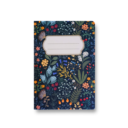 Kartos Botanica A6 soft cover journal with botanical floral design on the cover, ideal for note-taking and journaling.