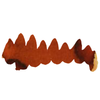 Papier Plume fountain pen ink bottle in caramel color, featuring a sleek design and a clear label displaying the ink shade.