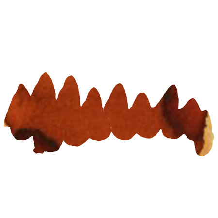 Papier Plume fountain pen ink bottle in caramel color, featuring a sleek design and a clear label displaying the ink shade.