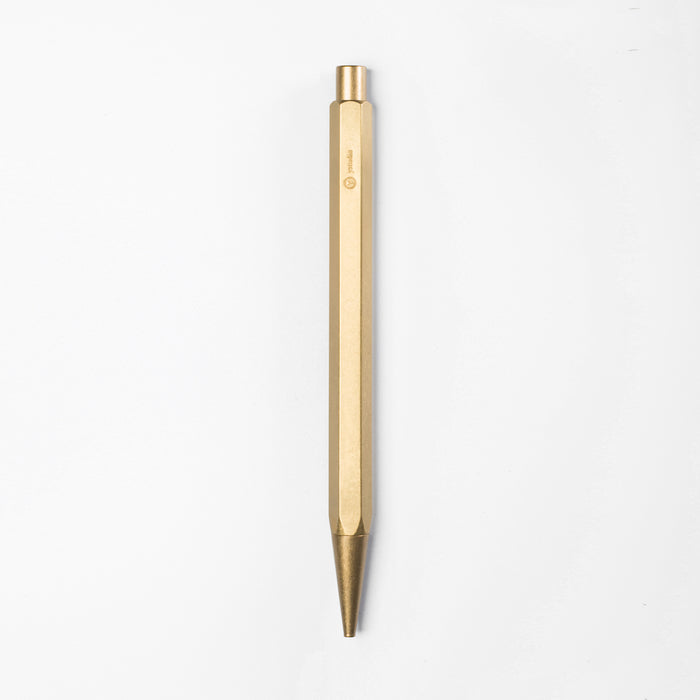 Y Studio STAT-14 Classic brass mechanical sketching pencil with a sleek metallic finish and ergonomic design.