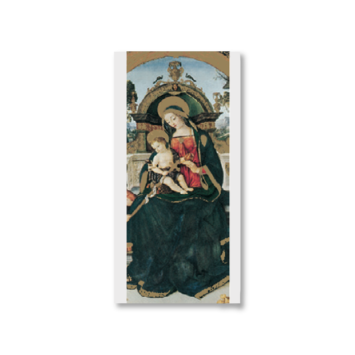 Christmas card featuring Pinturichio artwork by Rossi, with festive holiday design and intricate illustrations.