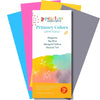 Peerless Watercolors CMYK primary colors set with vibrant watercolor swatches and packaging, ideal for artistic painting projects.