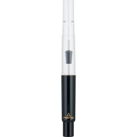 Pilot Con 70 Converter in black with piston mechanism, designed for fountain pens, showcasing a sleek, compact design.