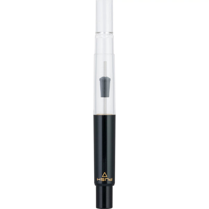 Pilot Con 70 Converter in black with piston mechanism, designed for fountain pens, showcasing a sleek, compact design.