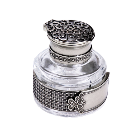 Bortoletti Dandolo inkwell with elegant design, featuring detailed craftsmanship and a classic style for writing or decor.