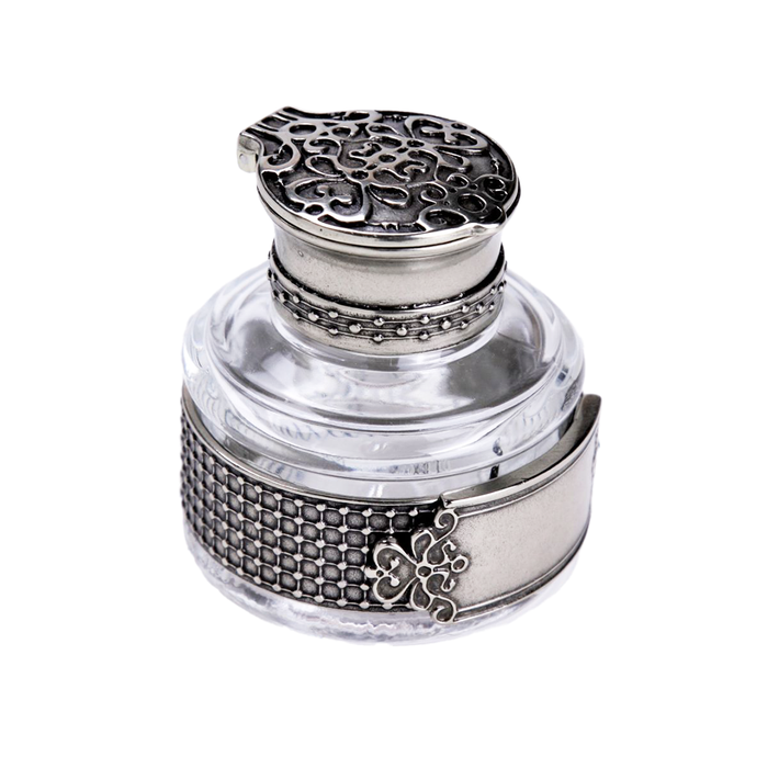 Bortoletti Dandolo inkwell with elegant design, featuring detailed craftsmanship and a classic style for writing or decor.