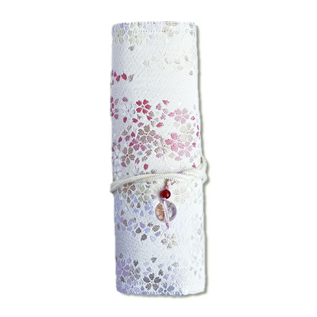 Cathay iridescent bloom pen case with a colorful, shimmering design, perfect for storing pens and writing accessories.