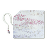 Cathay iridescent bloom pen case with a shiny, colorful exterior and zipper closure, designed to hold pens and small stationery items.