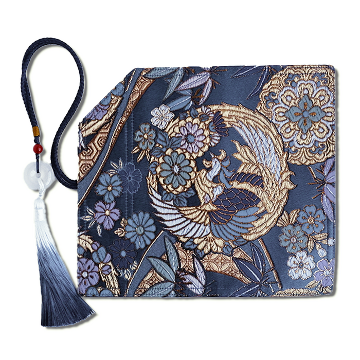 Cathay Sunborn Phoenix pen case featuring a vibrant phoenix design, made of durable material with a zipper closure.