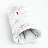Cathay Snowlit Bloom pen case with floral design, compact storage for pens and stationery, made of durable fabric.