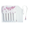 Cathay Snowlit Bloom pen case with floral design, compact storage for pens and stationery, made of durable material.