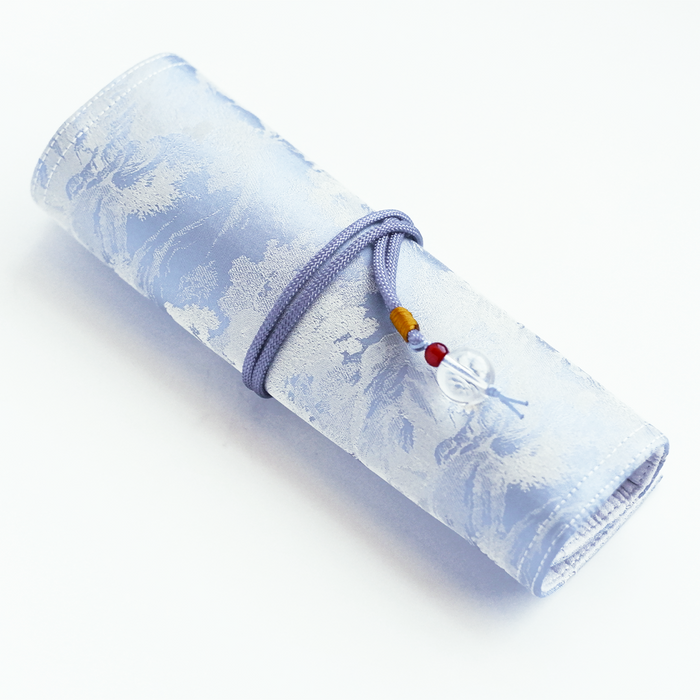 Cathay ShanShui pen case with a traditional Chinese landscape design, featuring a compact, stylish storage solution for pens and accessories.