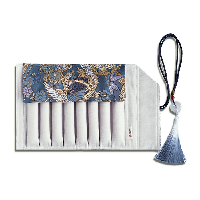 Cathay Sunborn Phoenix pen case in vibrant red with detailed phoenix design, made from durable material, ideal for stationery storage