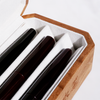 Cathay wooden pen box with a smooth finish and hinged lid, designed for elegant storage of writing instruments.