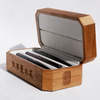 Cathay wooden pen box with a smooth finish and elegant design, ideal for storing and displaying writing instruments.