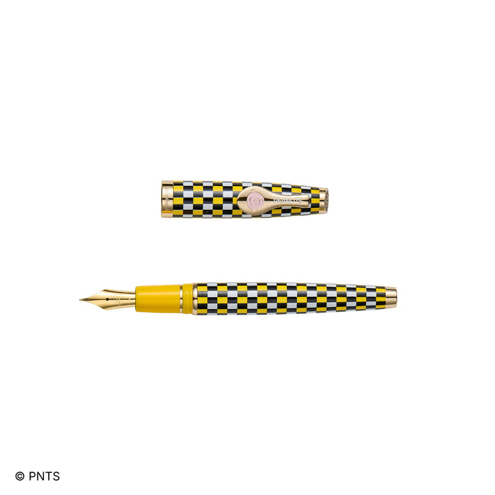 Esterbrook Charlie Brown Estie fountain pen with white background, featuring a classic design inspired by Peanuts comic character.