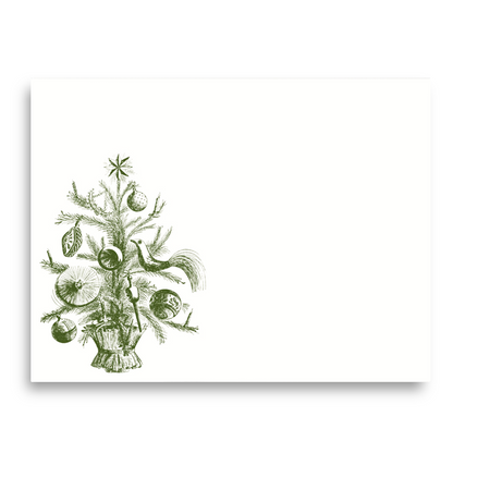 A2 notes featuring a Christmas Bush Scroll design by Alexa Pulitzer with festive holiday-themed artwork on high-quality paper