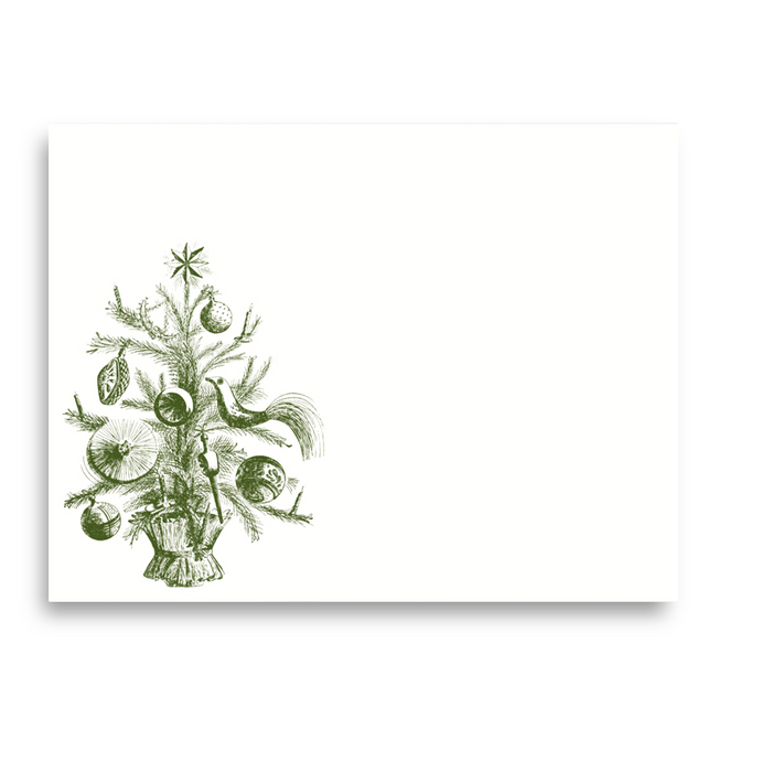 A2 notes featuring a Christmas Bush Scroll design by Alexa Pulitzer with festive holiday-themed artwork on high-quality paper