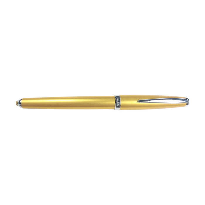 Cleo Skribent Cleo Gold rollerball pen with a sleek gold body and elegant design, ideal for writing with style.