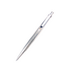 Cleo Skribent sterling silver ballpoint pen with smooth cylindrical design and polished finish.
