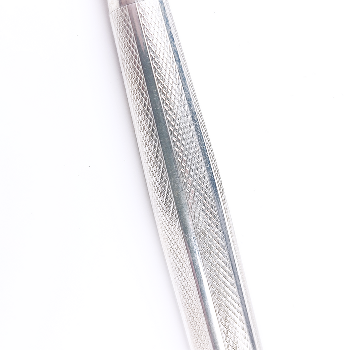 Cleo Skribent sterling silver ballpoint pen with sleek design and polished finish.