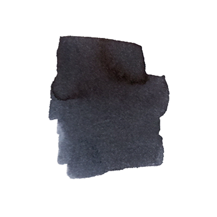 Anderillium Common Loon black fountain pen ink bottle with label and cap, suitable for high-quality writing and calligraphy.