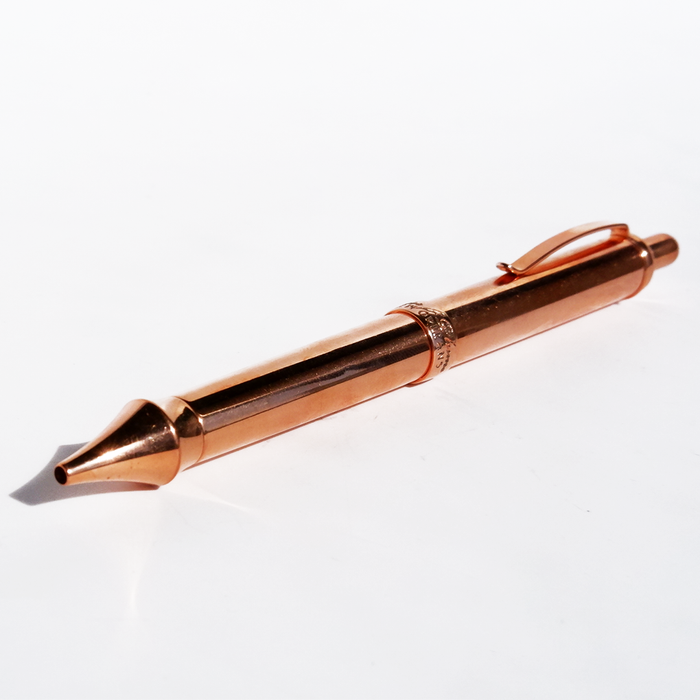 Copper Jean Pierre Lepine ballpoint pen by Papier Plume with a sleek copper finish and elegant design.
