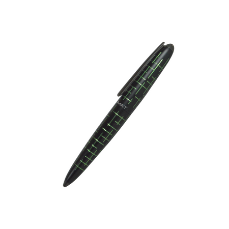 Black and green matrix Diplomat Elox fountain pen with sleek design and gold accents.
