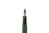 Taccia Kaku-Tate limited edition 14k gold fountain pen in navy with silver accents, showcasing its elegant design and fine craftsmanship.