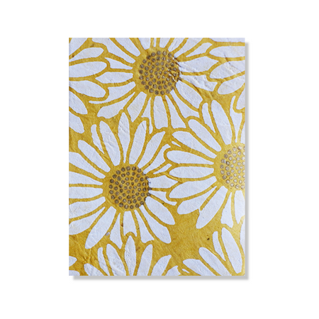Giftsland Daisy notecards featuring colorful daisy flower illustrations on a white background, ideal for sending greeting messages.