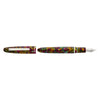 Open Esterbrook Estie fountain pen with silver fittings, showcasing its elegant nib and polished body in a detailed close-up image.