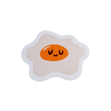 Papier Plume Egg sticker featuring a colorful, artistic egg design, perfect for decorating notebooks and crafts.