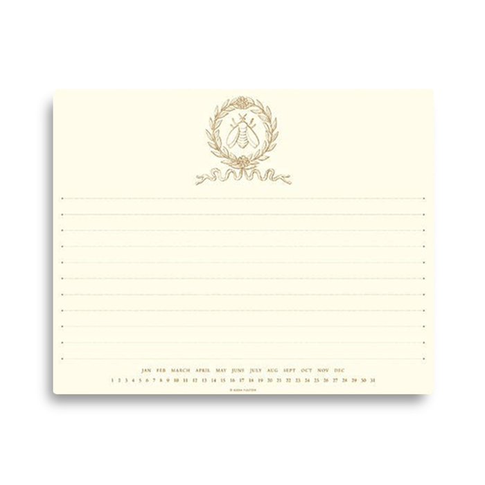 Alexa Pulitzer Empire Bee mousepad featuring a detailed bee design on a smooth surface for comfortable use.